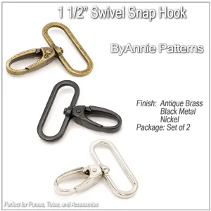 1 1/2" Swivel Snap Hook (Set of Two)