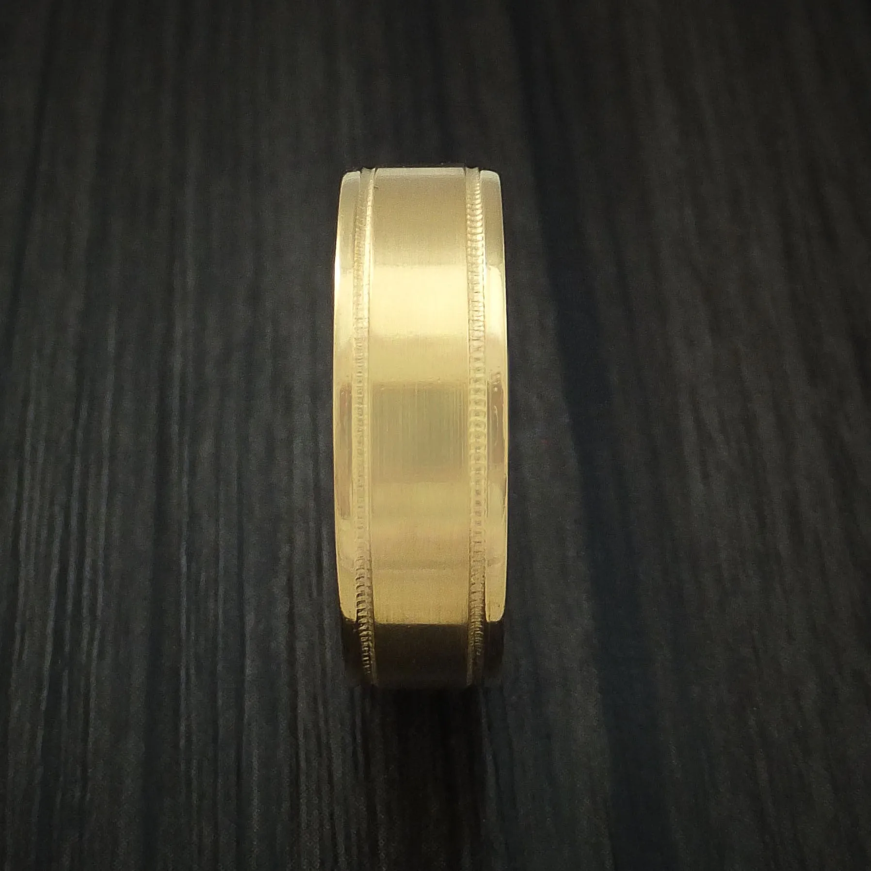 14K Yellow Gold Classic Style Wedding Men's Band Custom Made