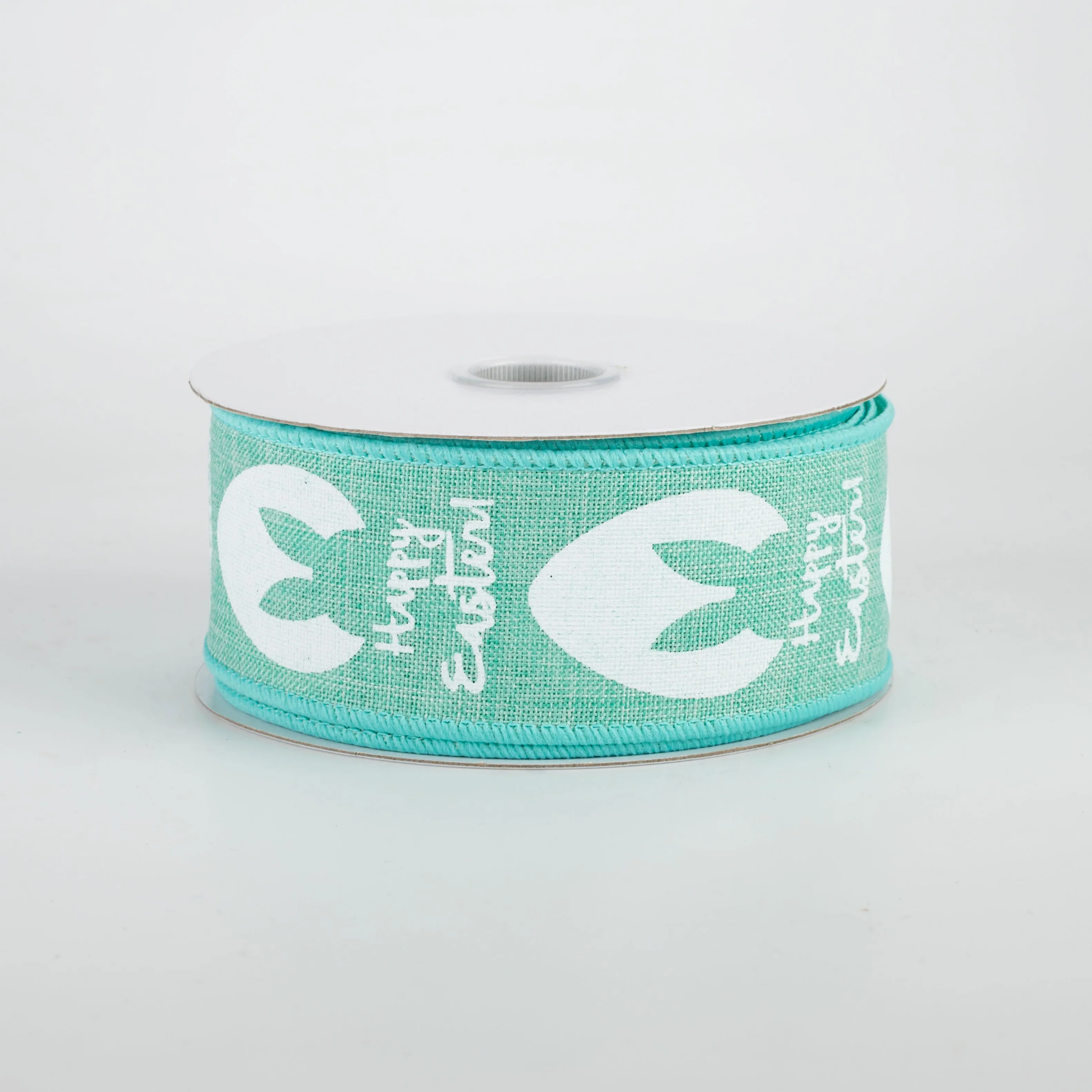 1.5" Bunny Ear Eggs Ribbon: Aqua Mint (10 Yards)