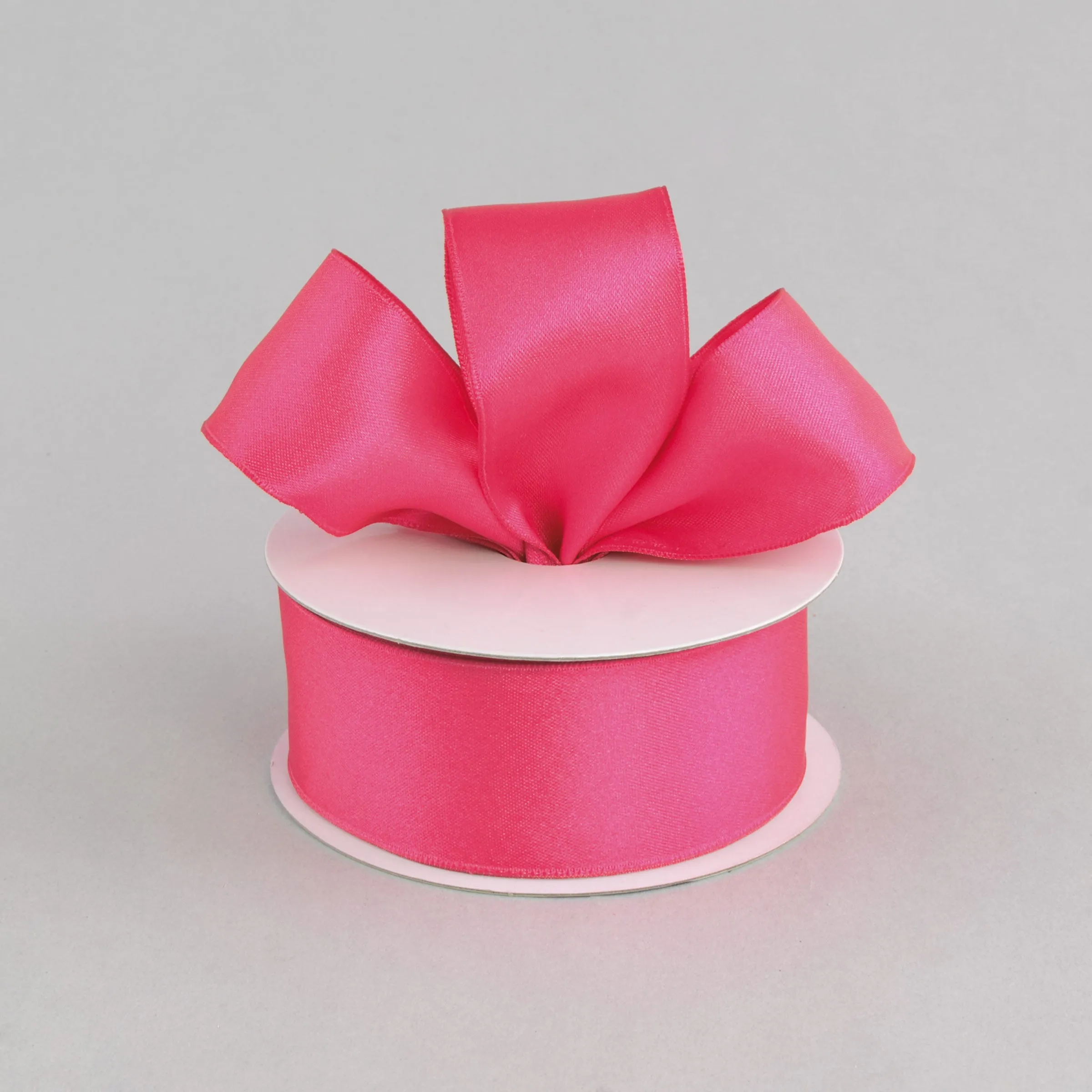 1.5" Double Face Satin Wired Ribbon: Hot Pink (10 Yards)