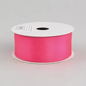 1.5" Double Face Satin Wired Ribbon: Hot Pink (10 Yards)