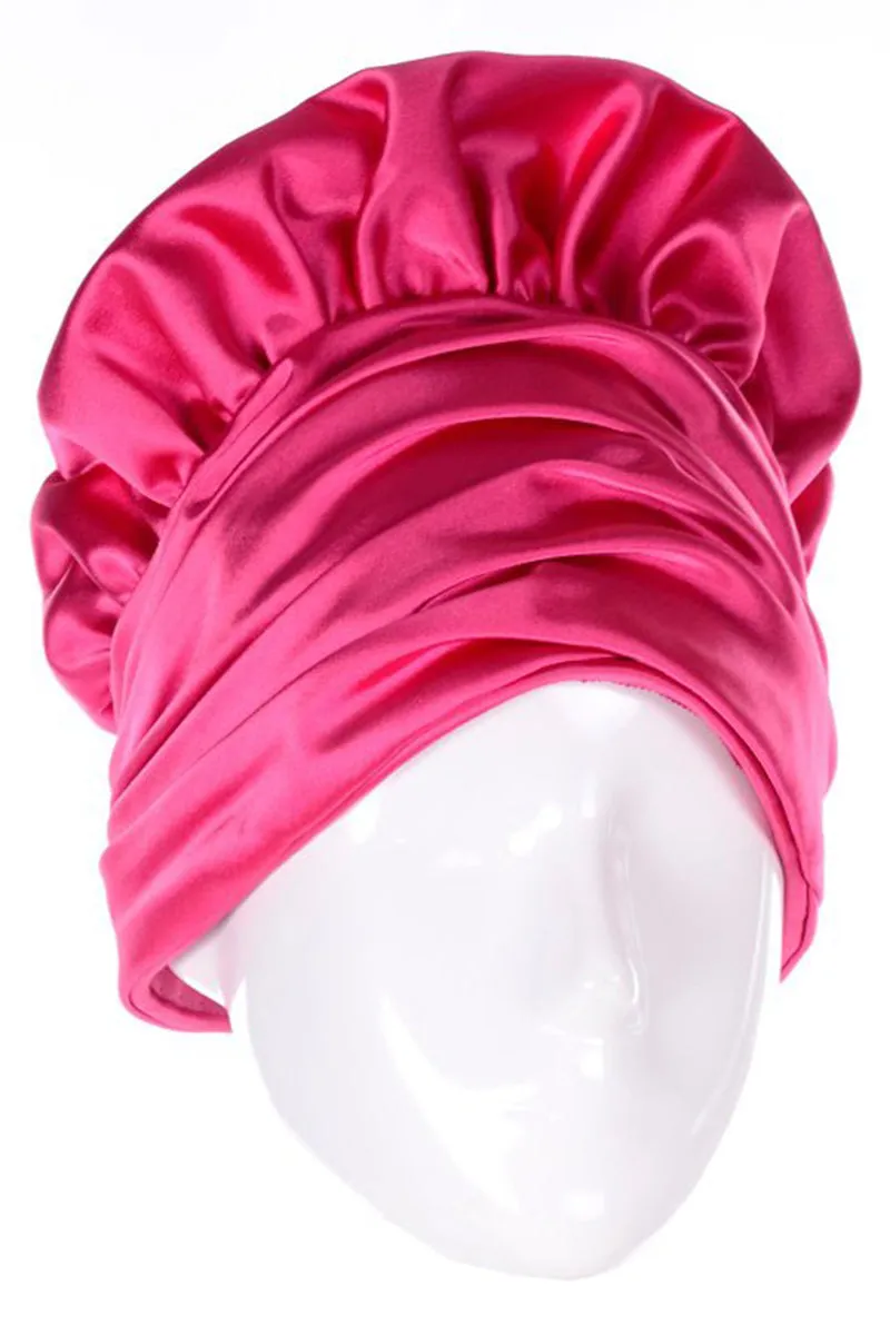 1960s Pink Satin Structured Tall Vintage Statement Hat from Nicholas Ungar Boutique