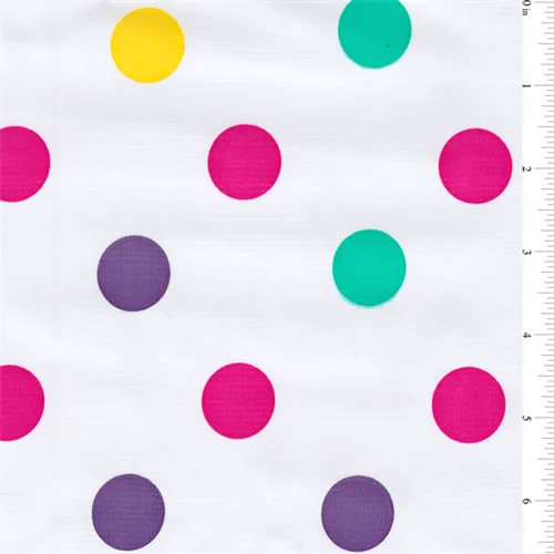 2 YD PC-Purple Dot Oilcloth Fabric