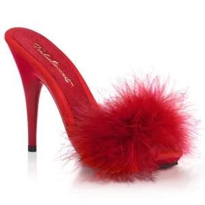 5 Inch Heel POISE-501F Red Fur