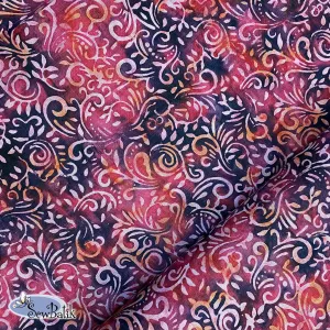 57" Batik Canvas (5oz) - Phoenix - Dark Berry