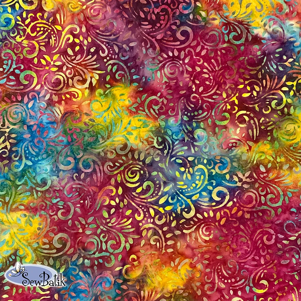 57" Batik Canvas (5oz) - Phoenix - Rainbow