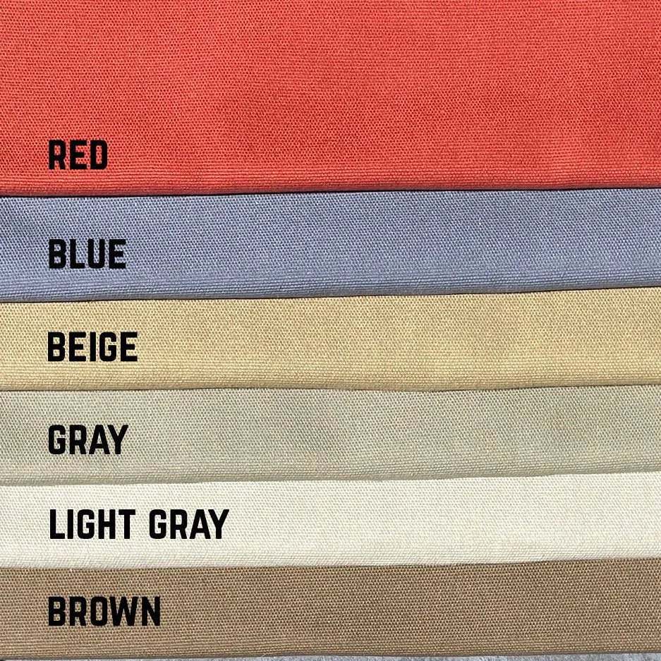 60" 100% Cotton Canvas 9 OZ & 10 OZ Multiple Colors USA Apparel and Upholstery Woven Fabric By the Yard