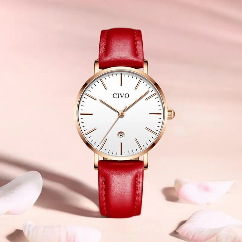 8062C | Quartz Women Watch | Leather Band