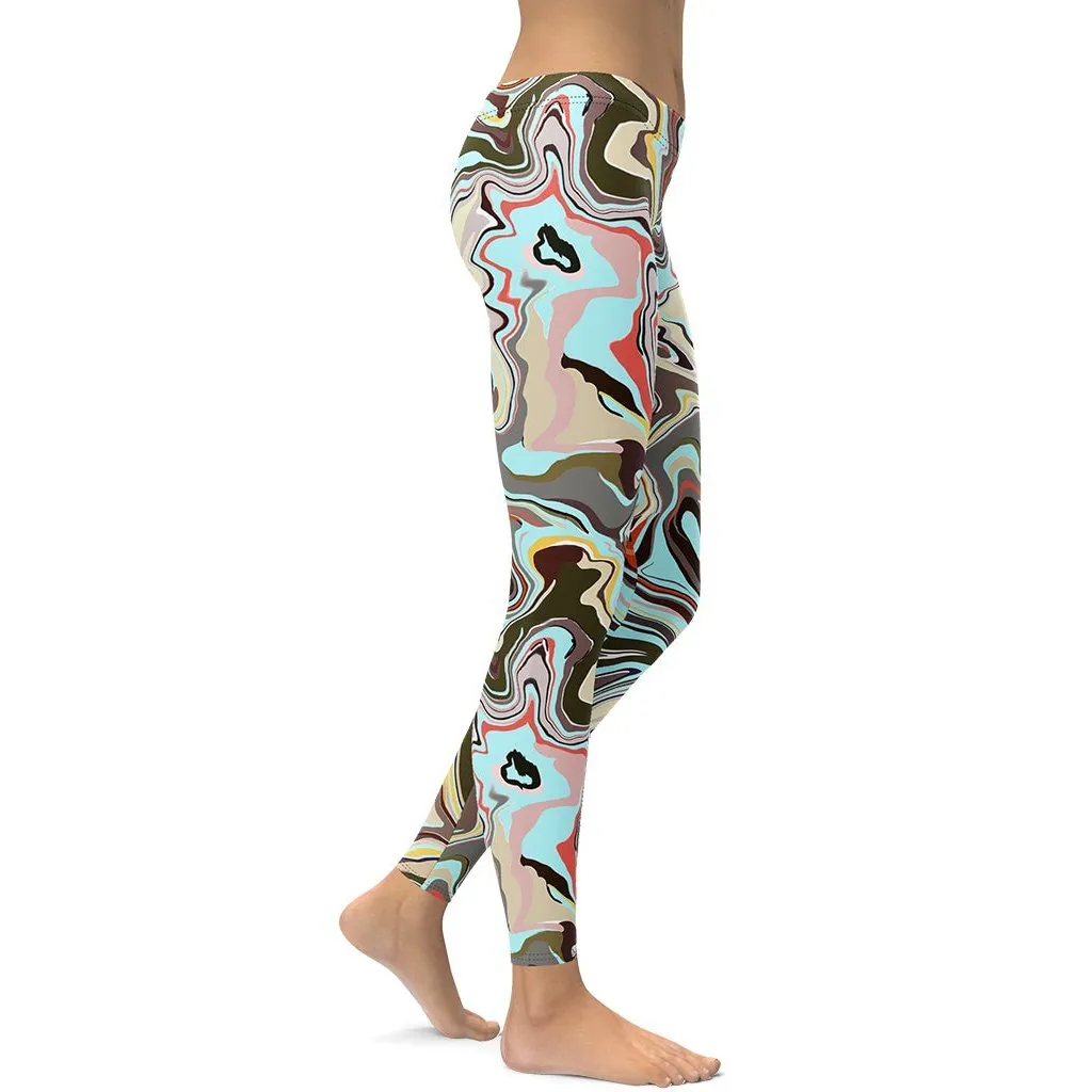 Aqua Marble Leggings