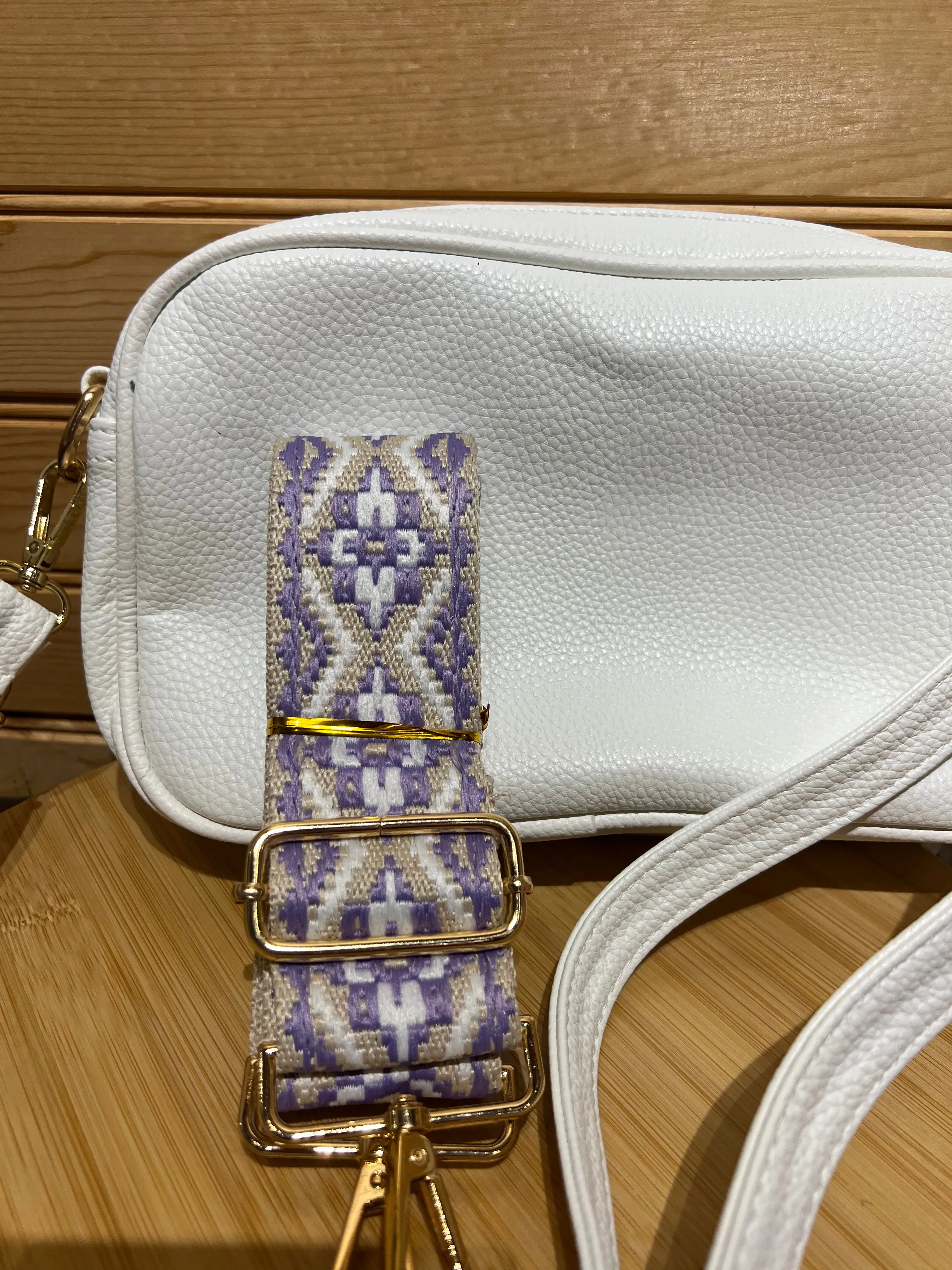 Bango Strap with Purse - White