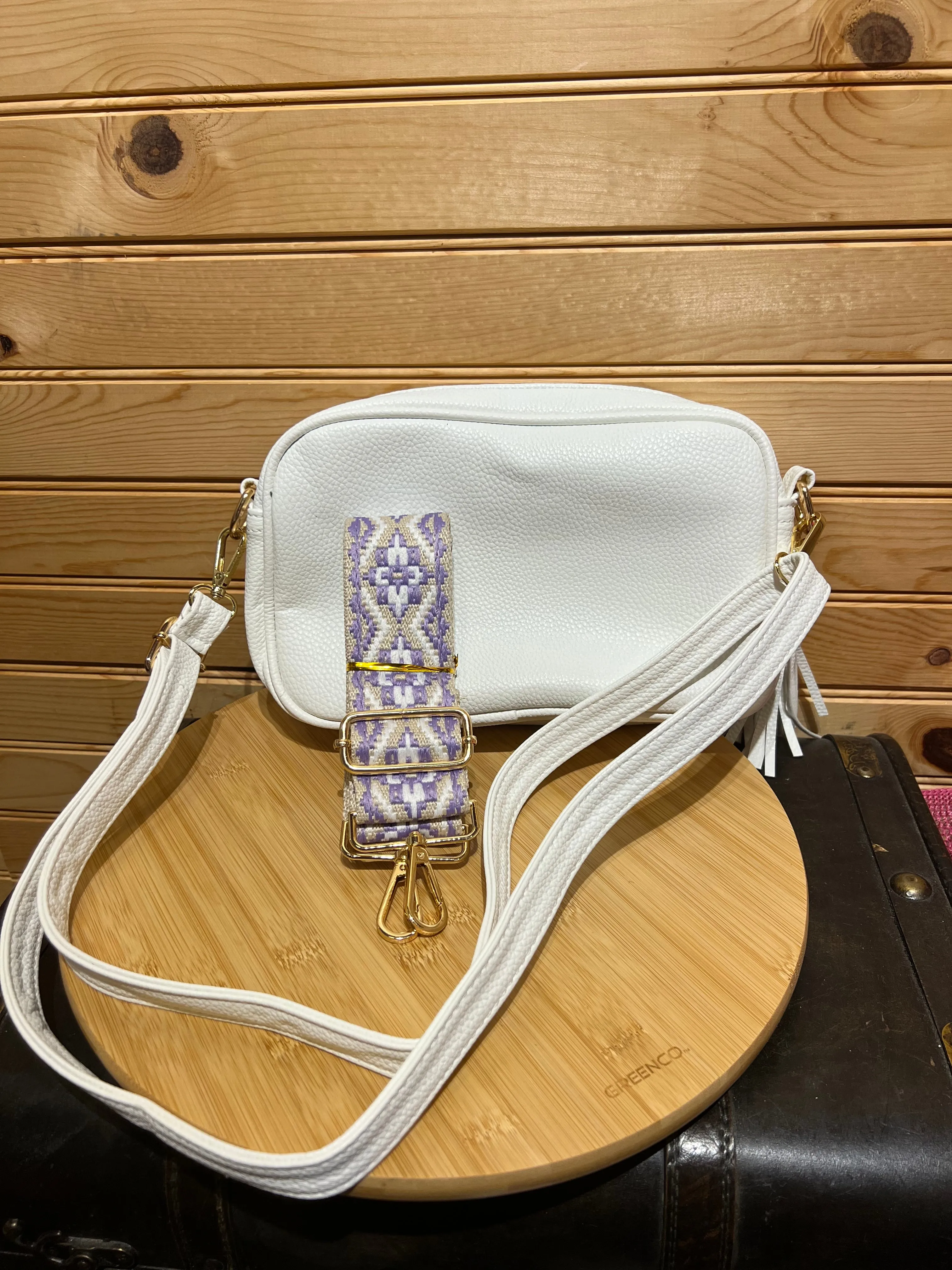 Bango Strap with Purse - White