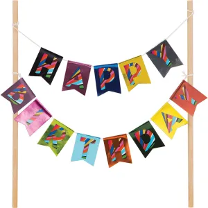 Birthday Cake Cake Banner Topper