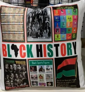 Black history learning pillow