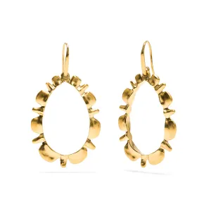 Bliss Ruffle Drop Earring - Gold