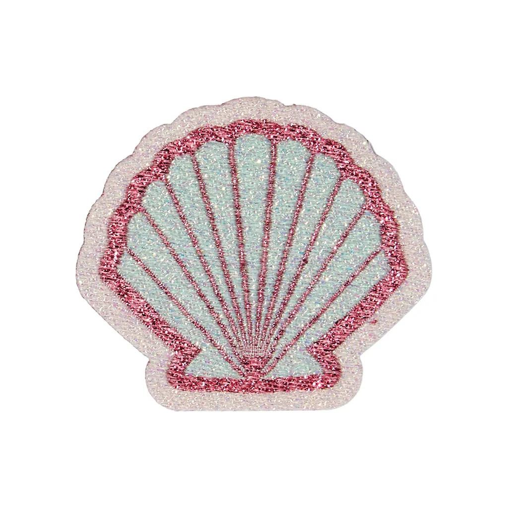 Blue Seashell Patch - Seashell Multi