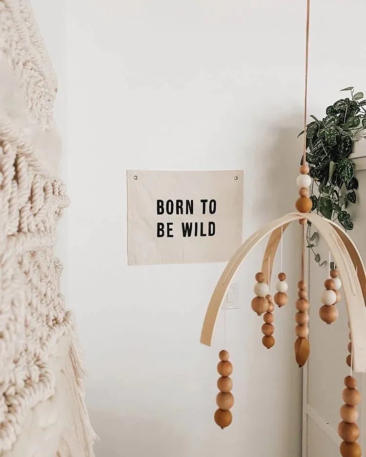 Born to Be Wild Canvas Banner by Imani Collective