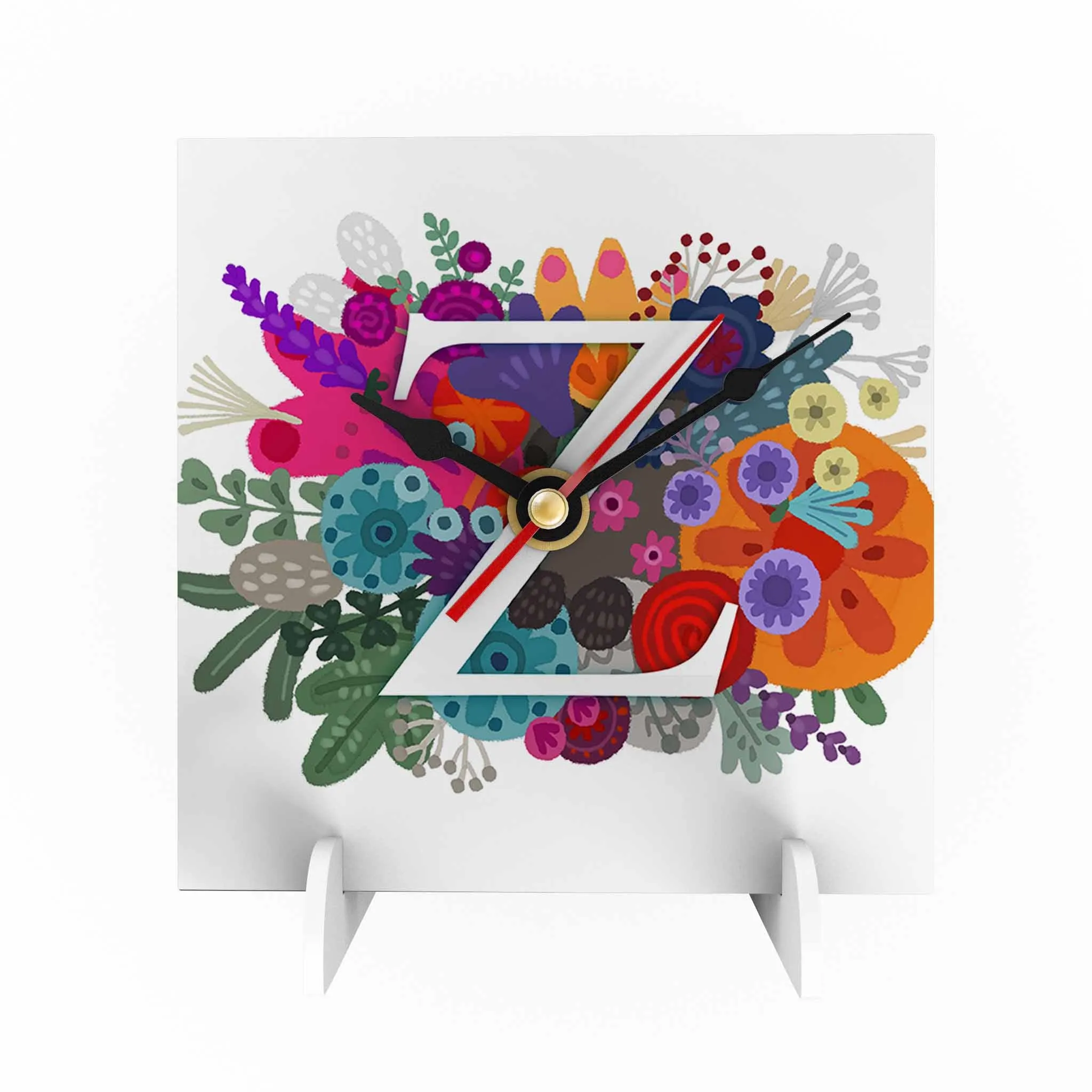 Burst of Colors Desk Clock