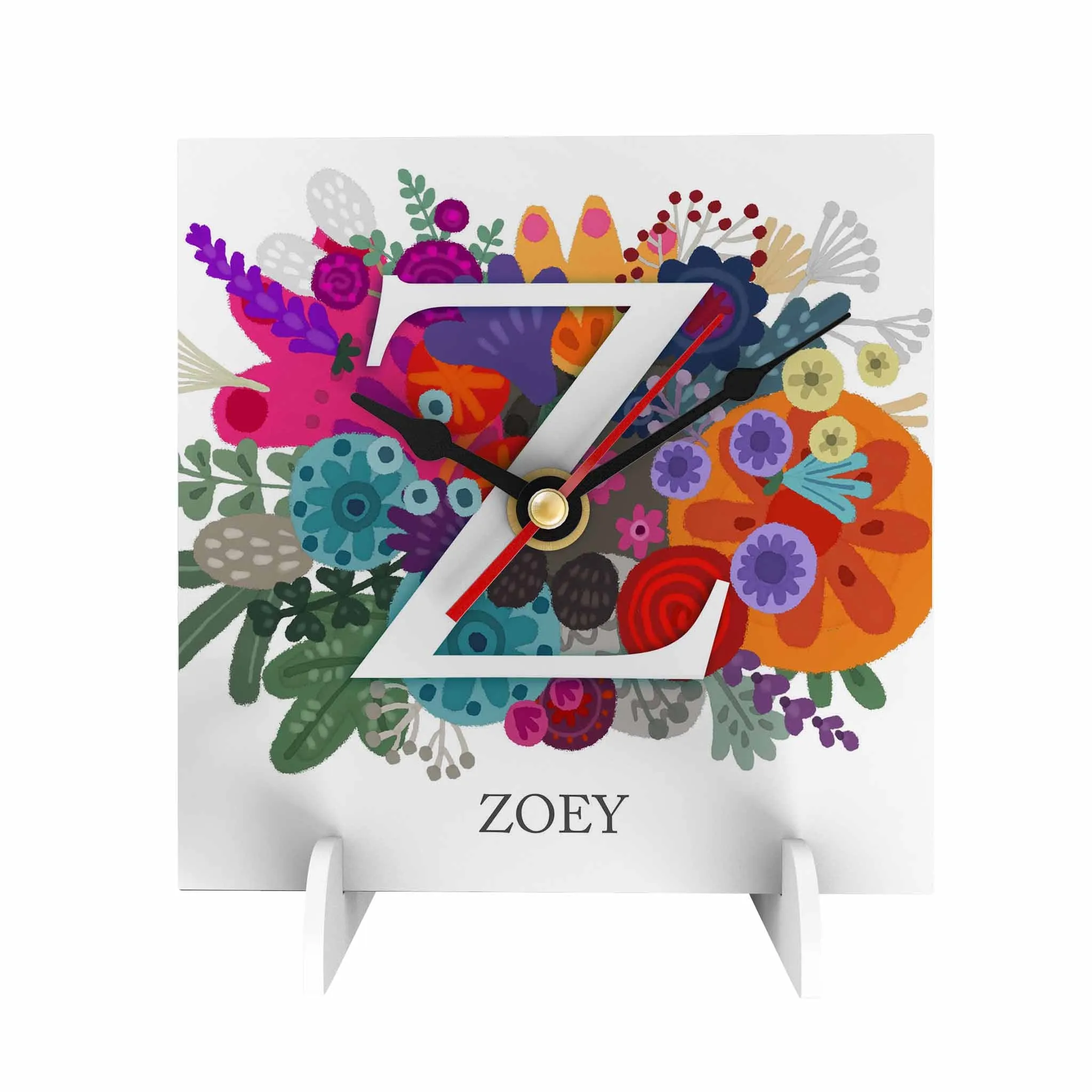 Burst of Colors Desk Clock