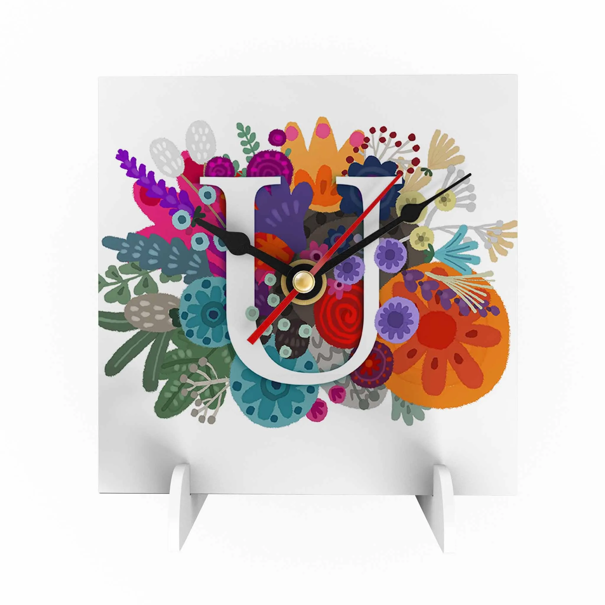 Burst of Colors Desk Clock