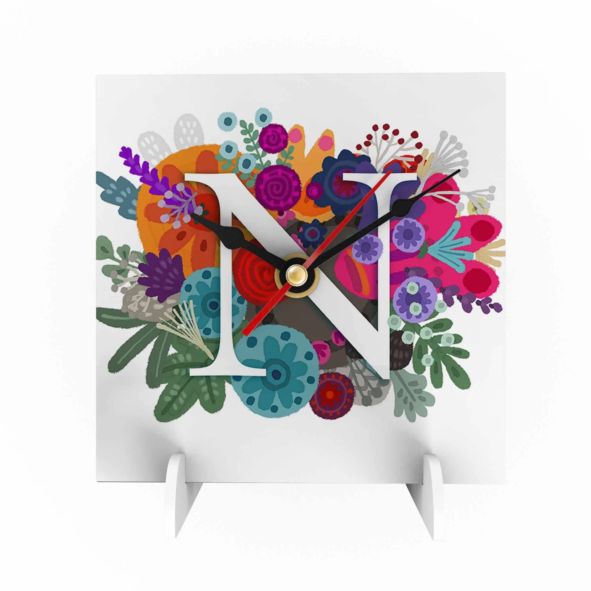 Burst of Colors Desk Clock