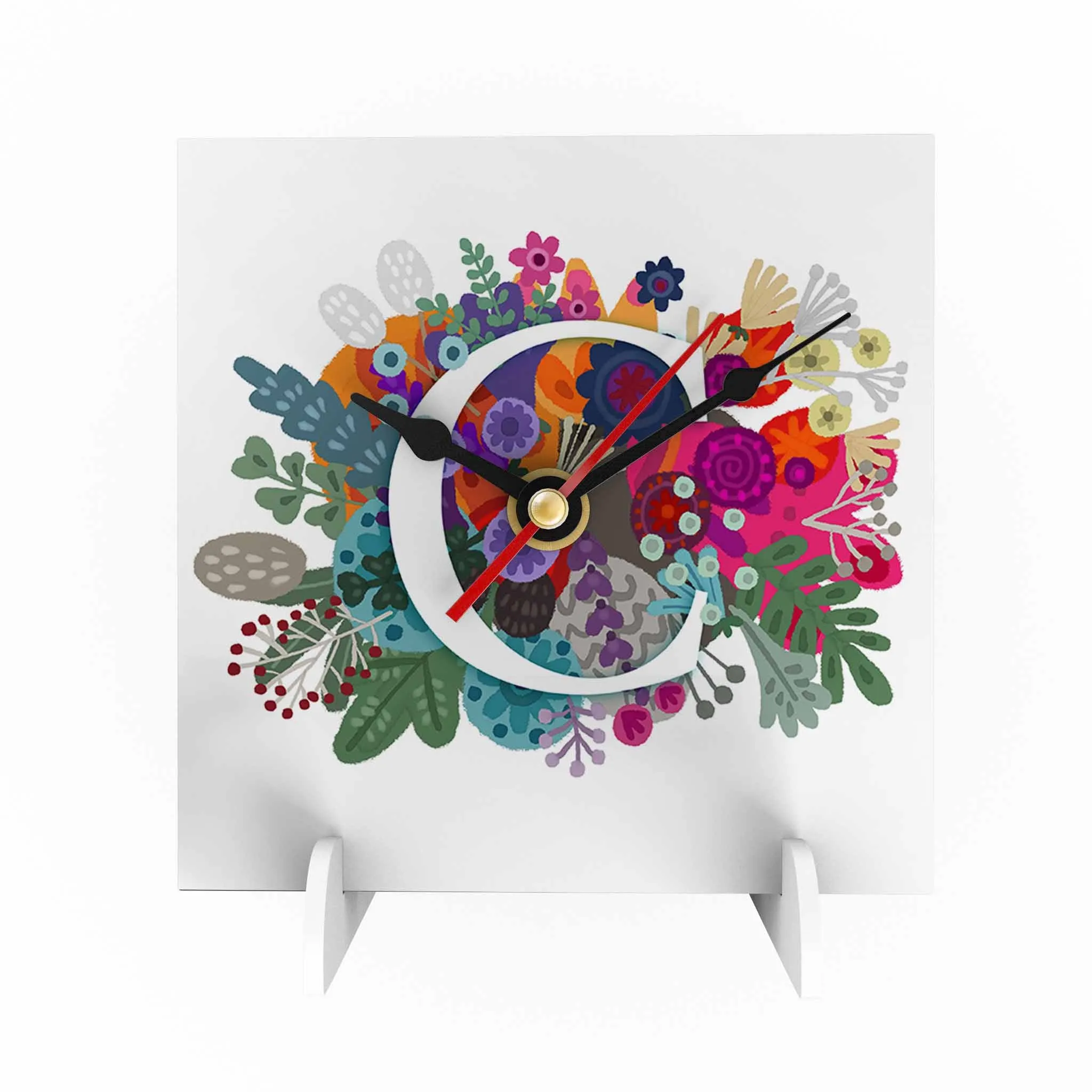 Burst of Colors Desk Clock