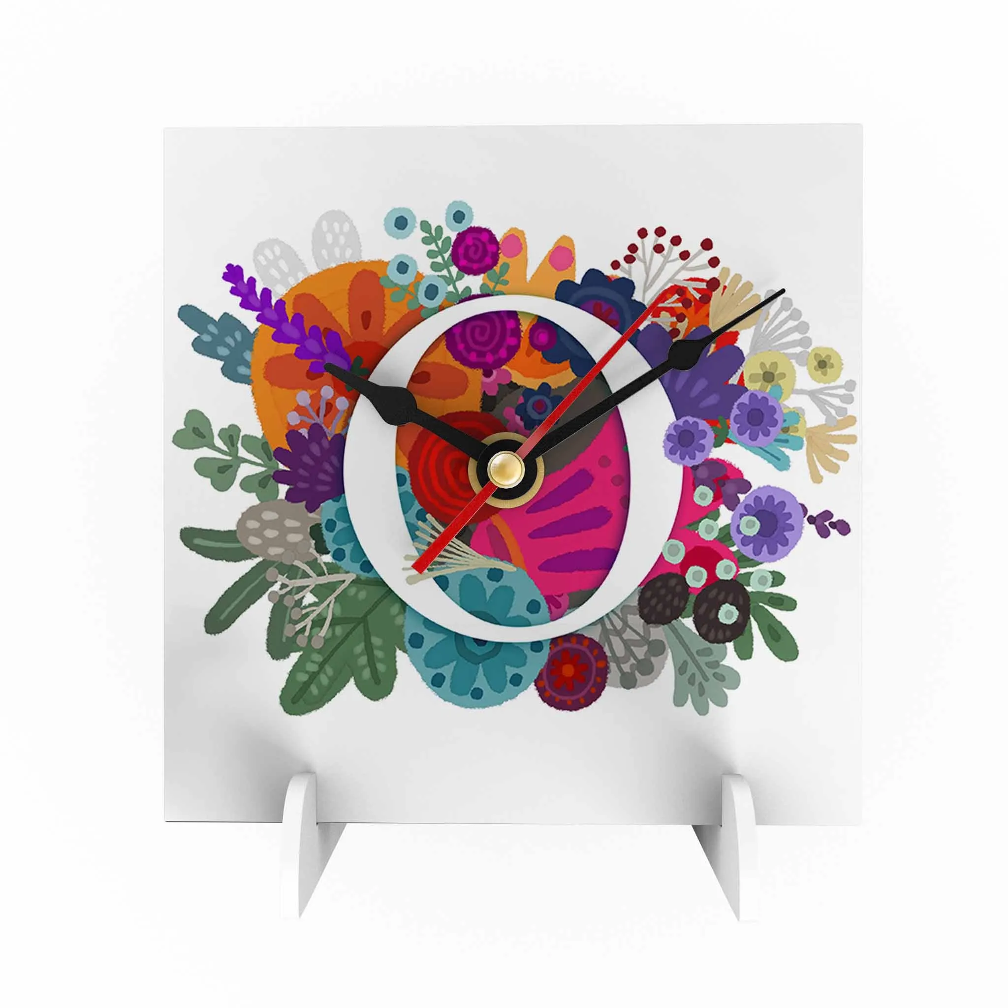 Burst of Colors Desk Clock