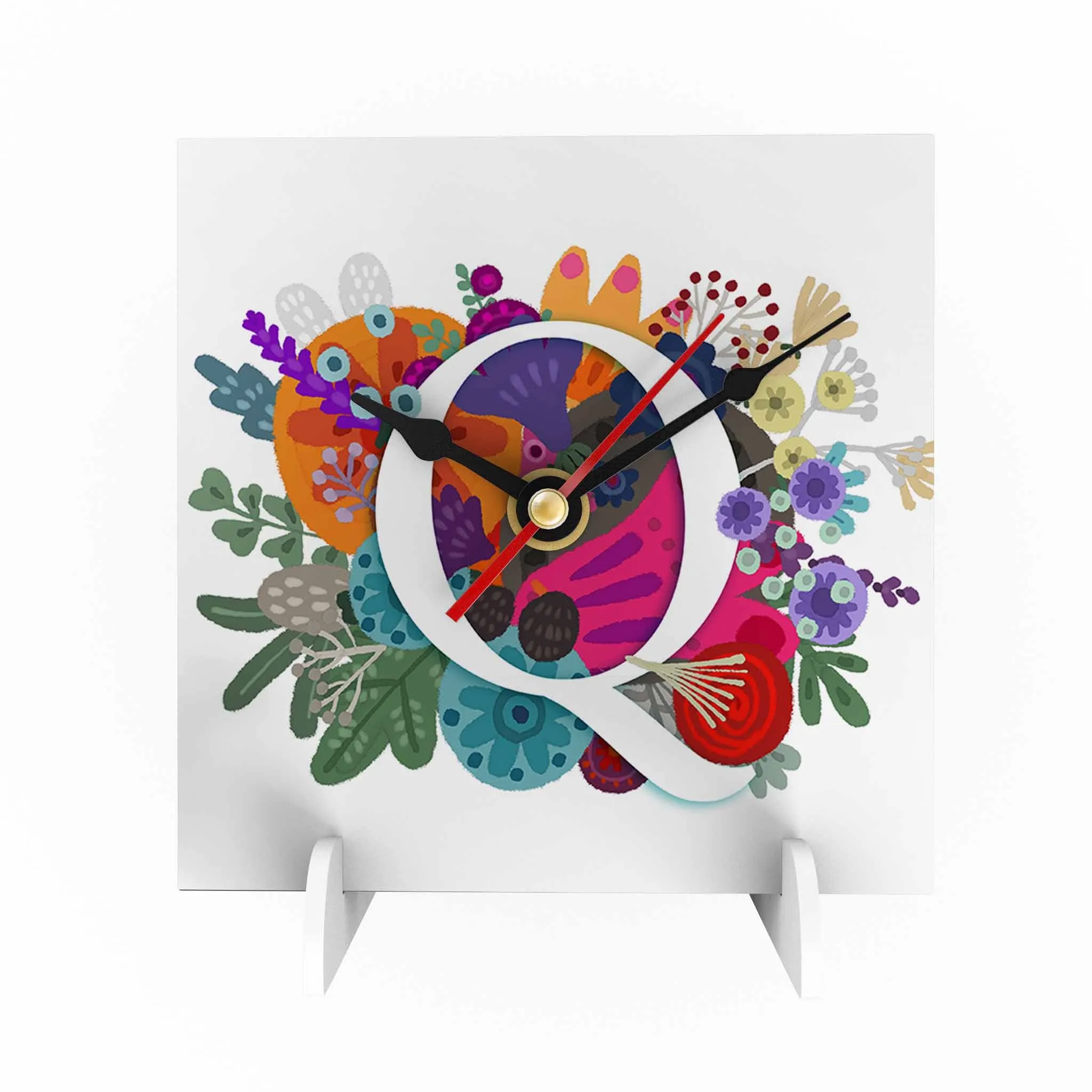 Burst of Colors Desk Clock