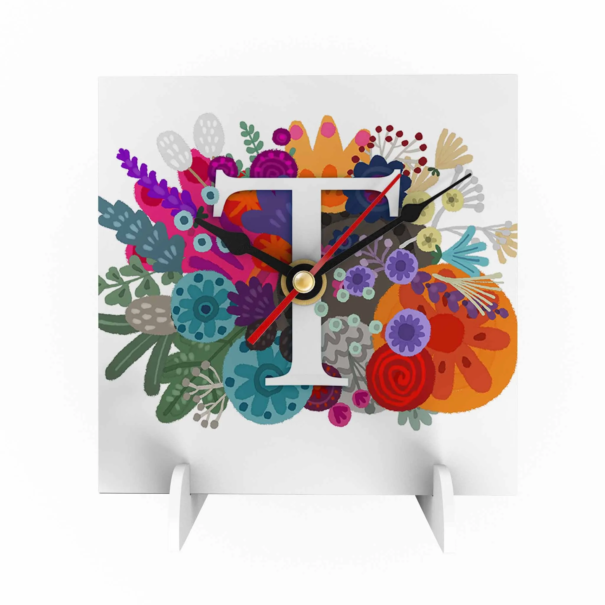 Burst of Colors Desk Clock