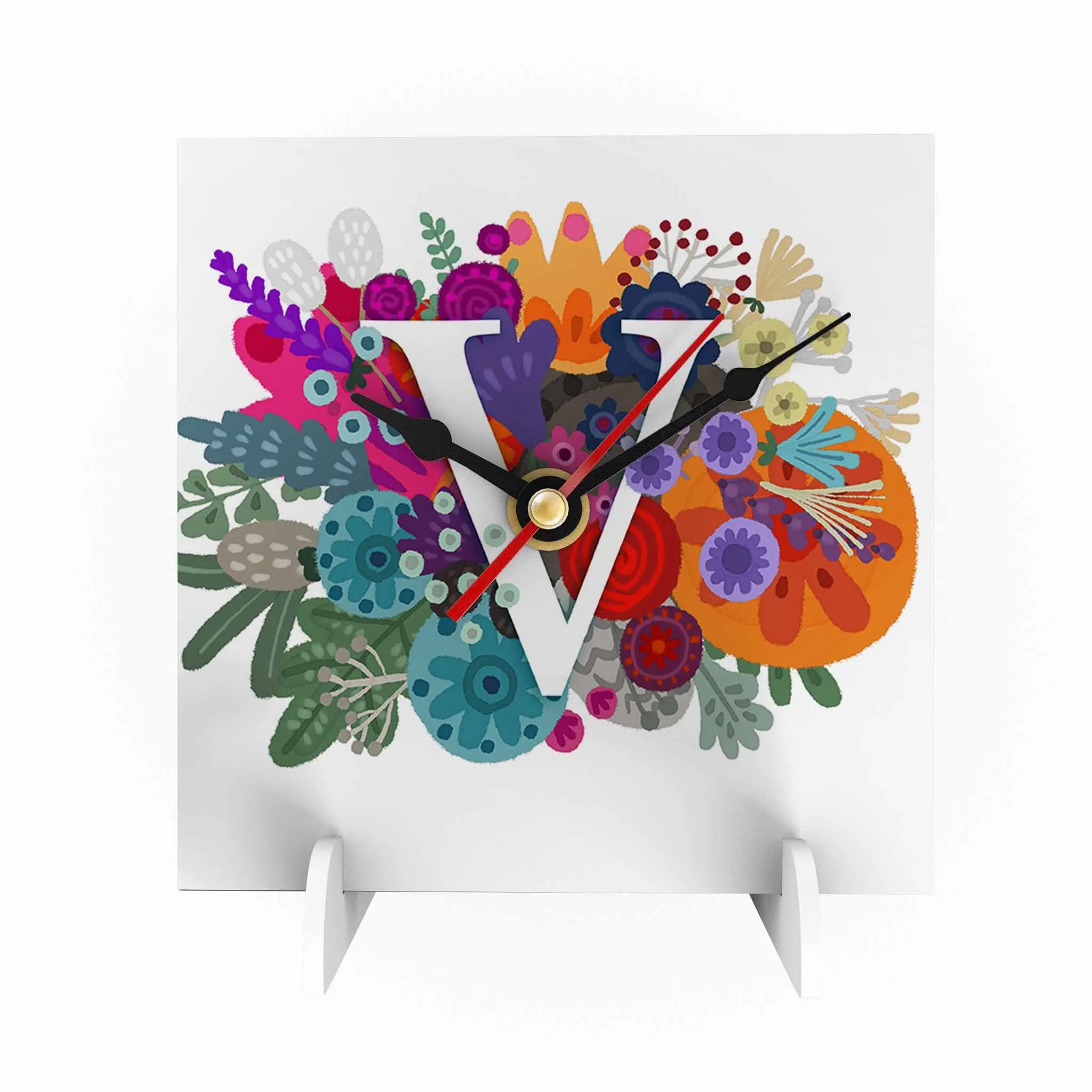 Burst of Colors Desk Clock