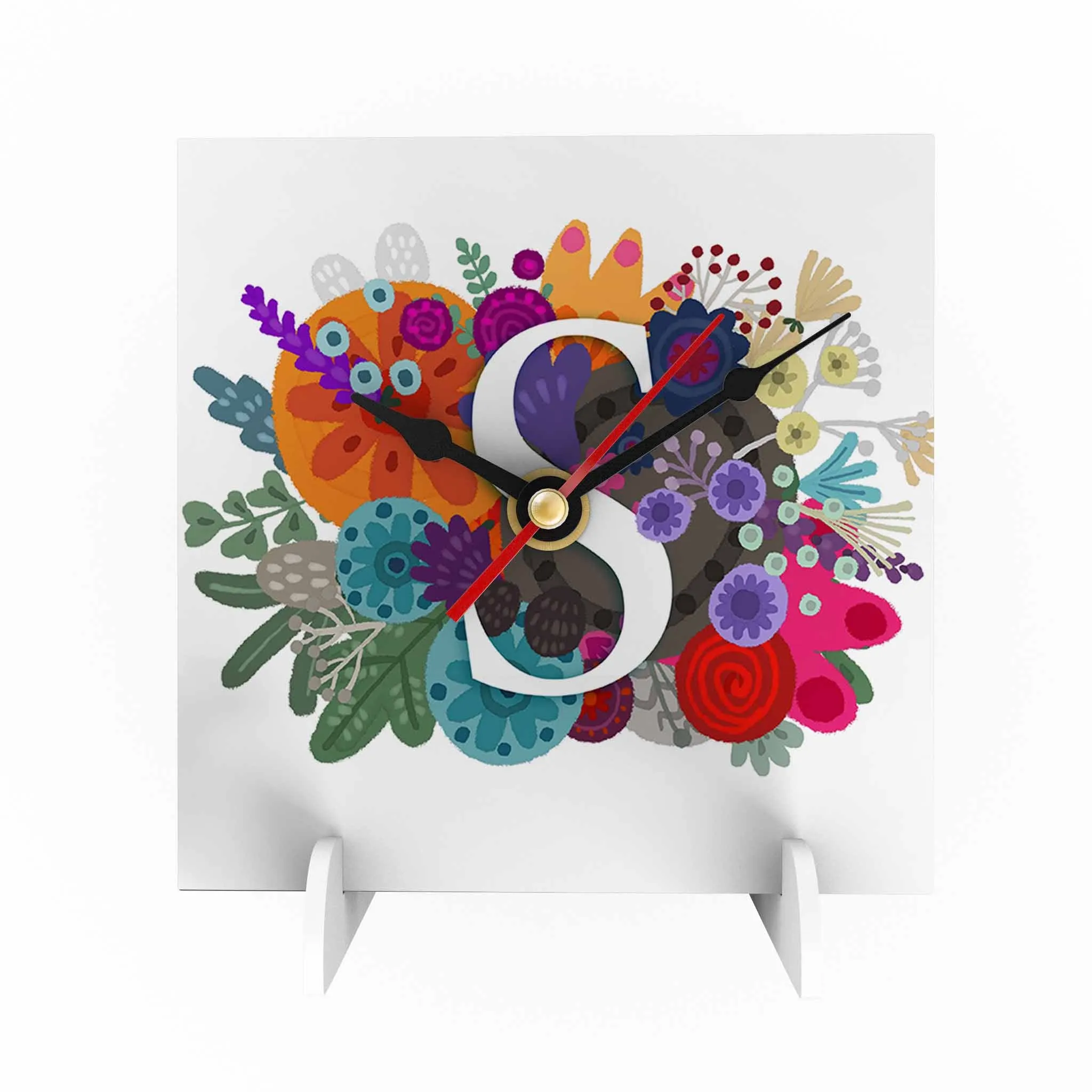 Burst of Colors Desk Clock