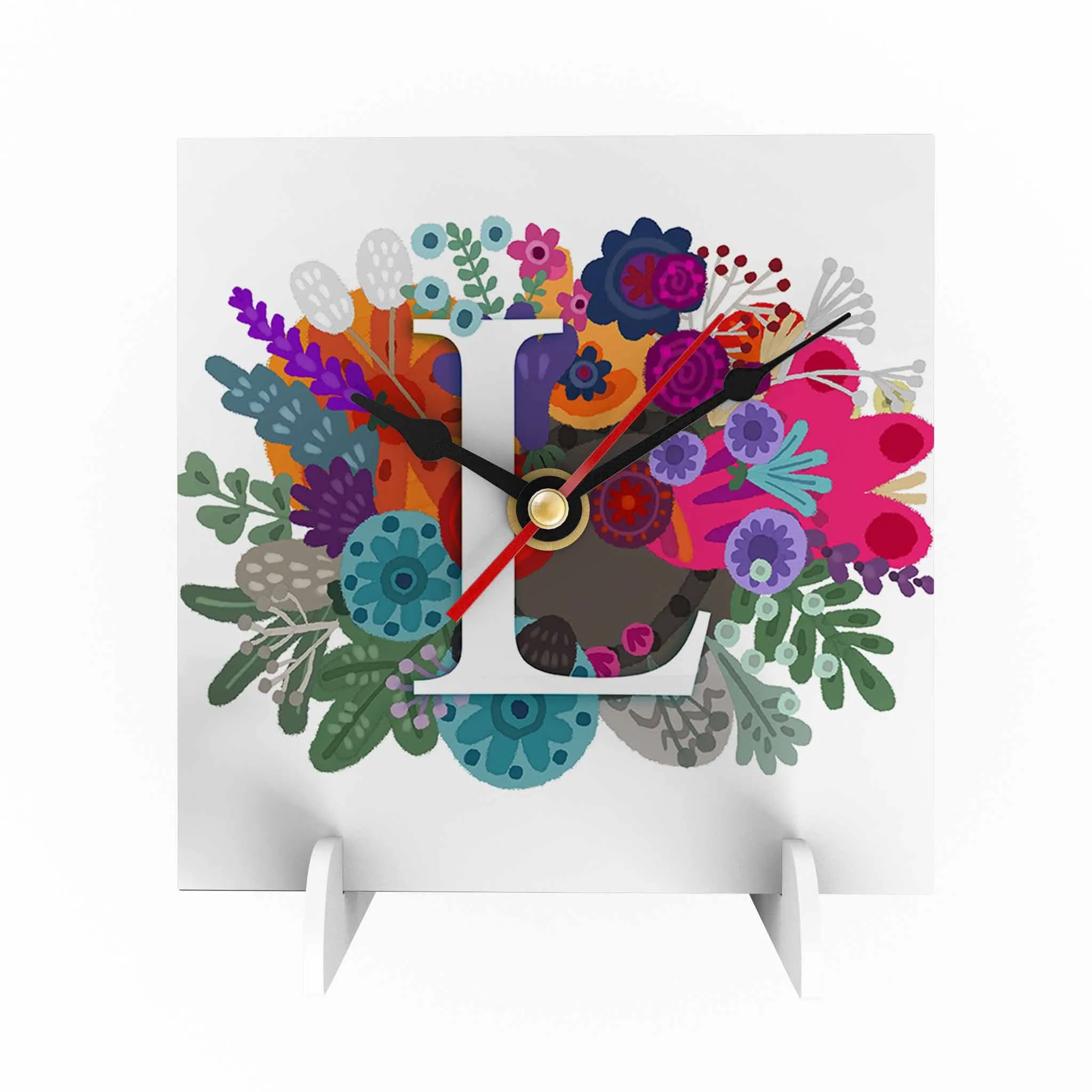 Burst of Colors Desk Clock