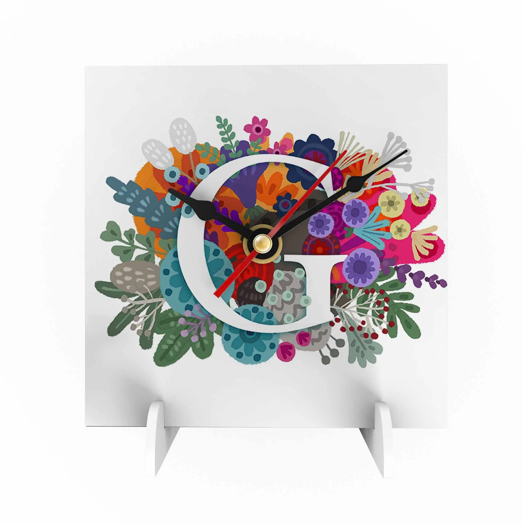 Burst of Colors Desk Clock