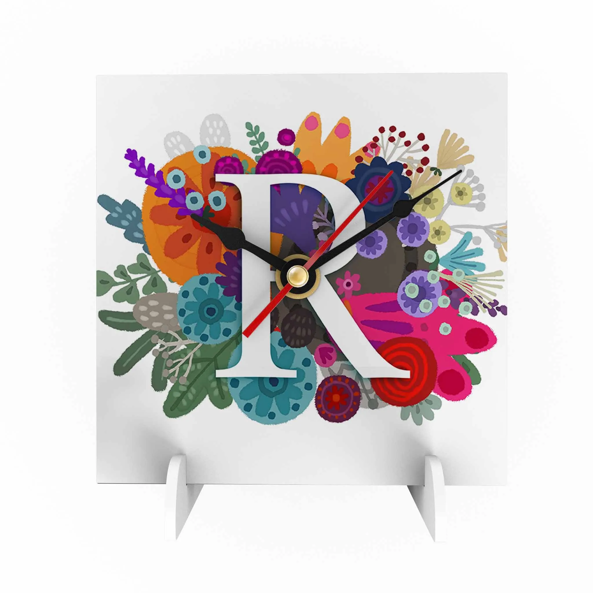 Burst of Colors Desk Clock