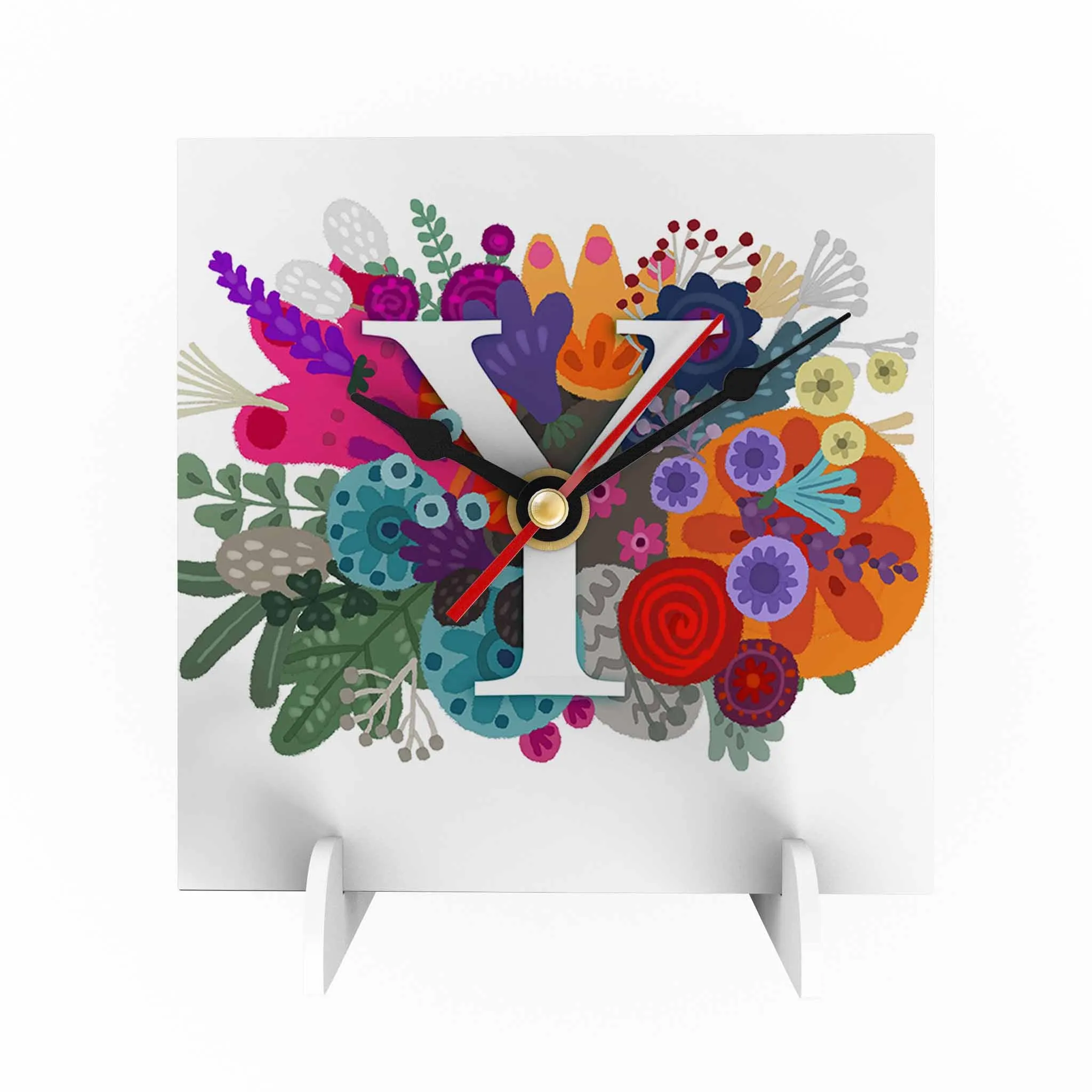 Burst of Colors Desk Clock