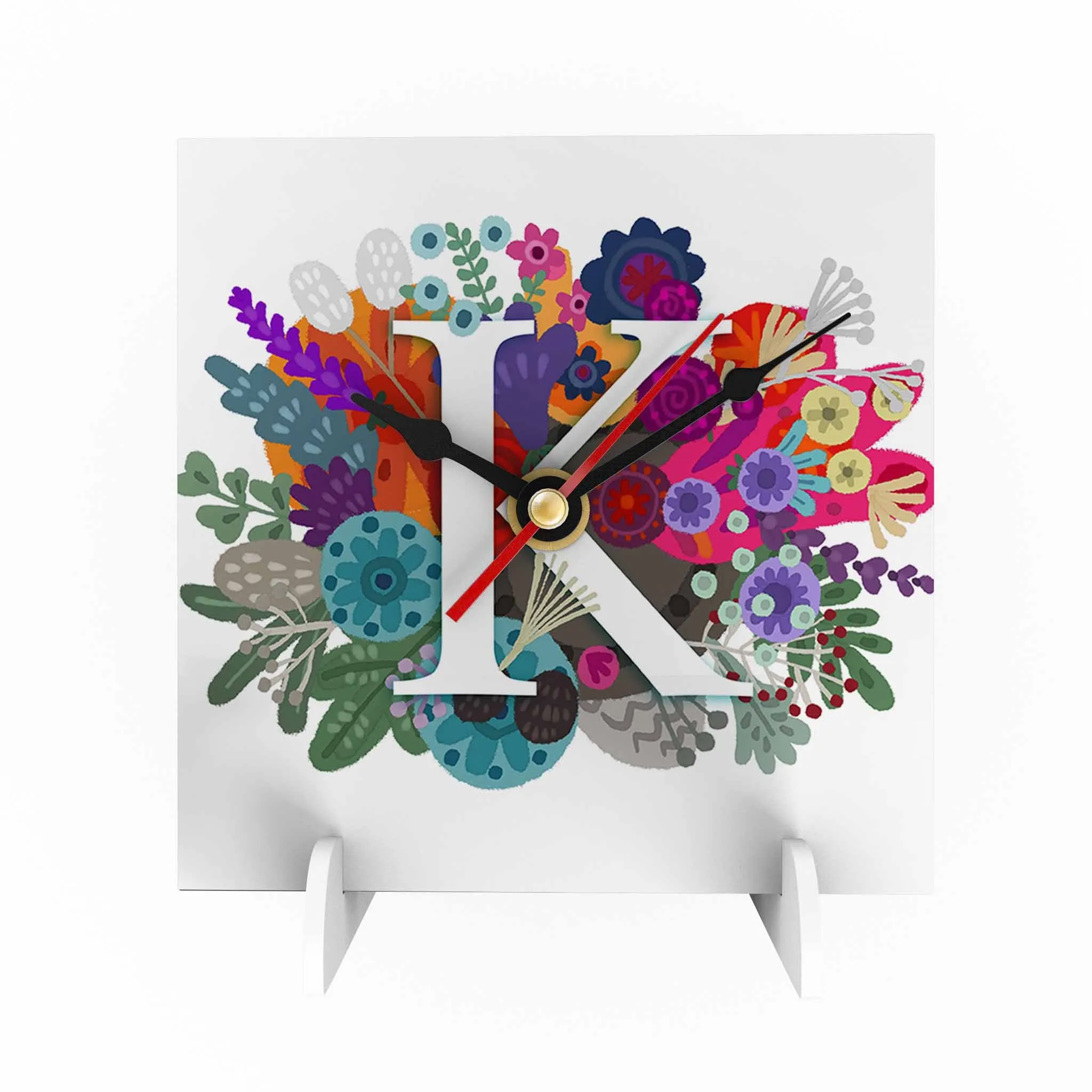 Burst of Colors Desk Clock