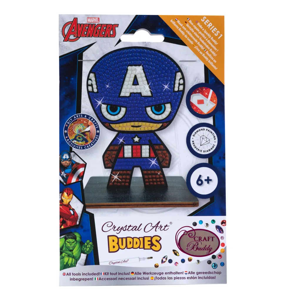 CAFGR-MCU005: "Captain America" Crystal Art Buddy MARVEL Series 1