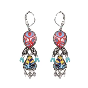 Carnival Triple Dangle Earrings