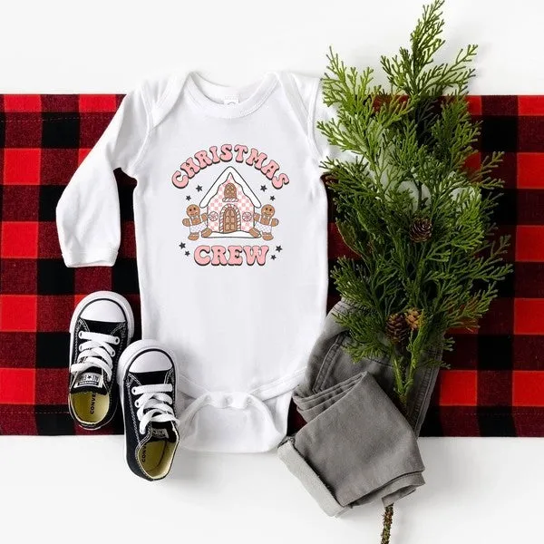 Christmas Gingerbread Crew Long Sleeve Onesie