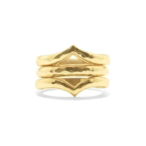 Cleopatra Stacking Ring Set - Gold - Size 9