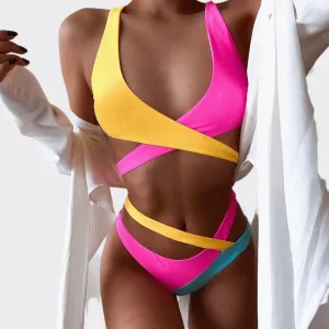 Colorful Cross Bikini