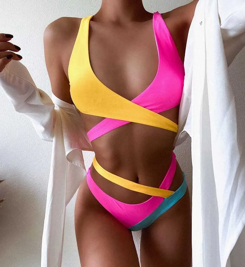 Colorful Cross Bikini