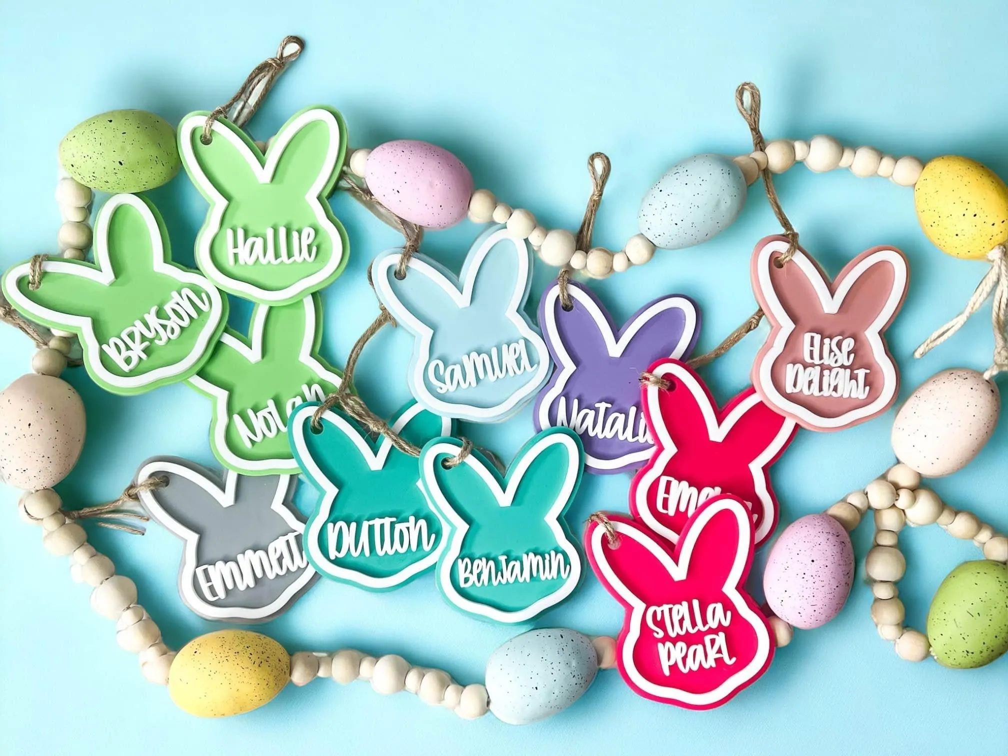 Easter Basket Bunny Tags