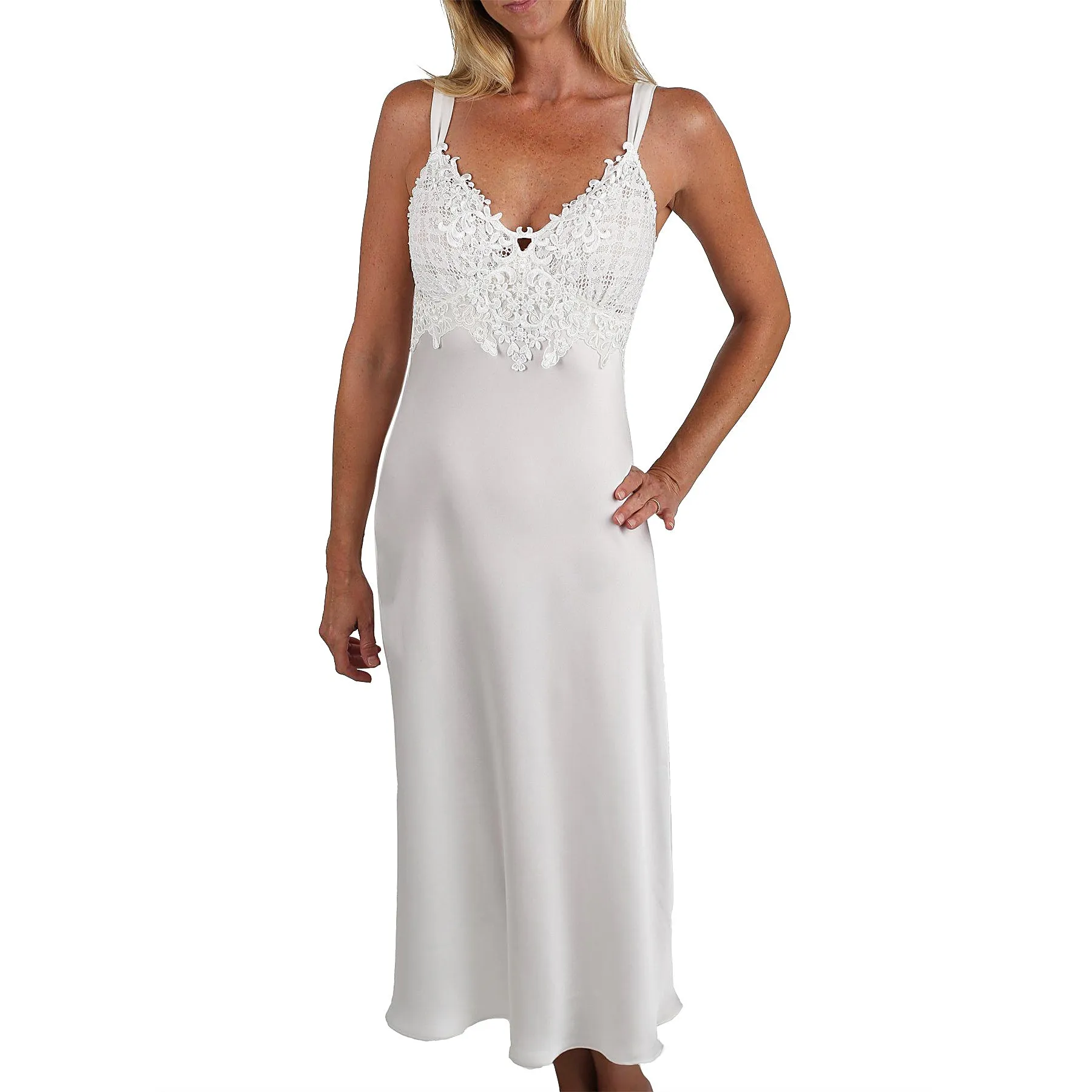 Enchanting Nightgown - Pearl White