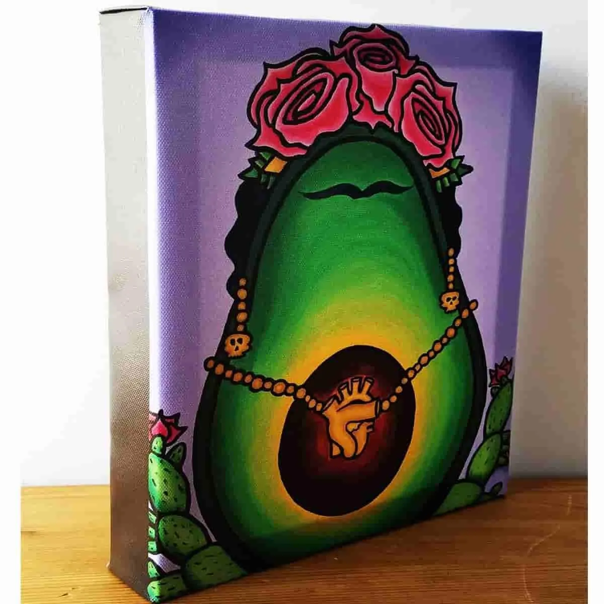 Frida Cado Inspired Frida Kahlo Art Gallery Wrapped Canvas Print 8x10 by JesseJFR