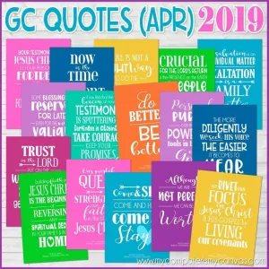 General Conference Quotes {APRIL 2019} FREEBIE