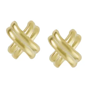 Gold Mini X Studs