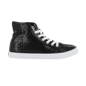 Gotta Flurt Girl's Disco II Hi Black Sequin Hip Hop Dance Sneaker