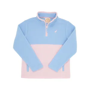 Hayword Half-Zip (Fleece) - Beale Street Blue & Palm Beach Pink with Palm Beach Pink Stork