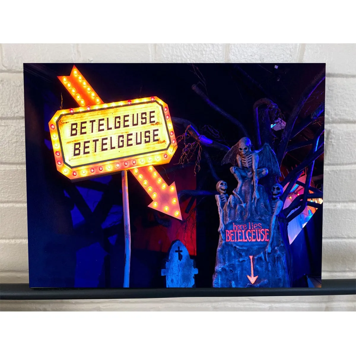 Here Lies Betlegeuse Gallery Wrapped Canvas Art 12x16