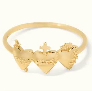 Holy Family Hearts® Ring in 14k Yellow Gold